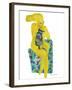 Bold Figure - Cat-Gerry Baptist-Framed Giclee Print