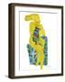 Bold Figure - Cat-Gerry Baptist-Framed Giclee Print