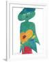 Bold Figure - Floral-Gerry Baptist-Framed Giclee Print