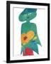 Bold Figure - Floral-Gerry Baptist-Framed Giclee Print