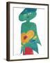 Bold Figure - Floral-Gerry Baptist-Framed Giclee Print