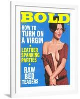 Bold, Lurid Magazine Cover with Cheesecake-null-Framed Art Print