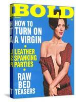 Bold, Lurid Magazine Cover with Cheesecake-null-Stretched Canvas