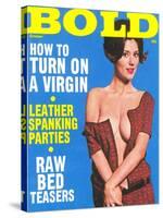 Bold, Lurid Magazine Cover with Cheesecake-null-Stretched Canvas