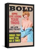 Bold, Lurid Magazine Cover with Cheesecake-null-Framed Stretched Canvas