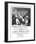 Bold Stroke for a Wife - illustrated ticket by William Hogarth-William Hogarth-Framed Giclee Print