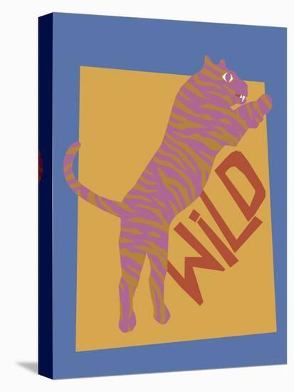 Bold Tiger - Wild-Lottie Fontaine-Stretched Canvas