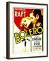 Bolero, Carole Lombard, George Raft on midget window card, 1934-null-Framed Art Print