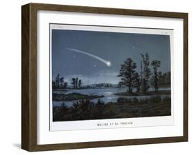 Bolide and its Train, 1870-null-Framed Giclee Print