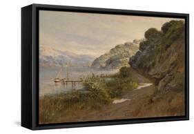Bolinas Bay and the Summit-Manuel Valencia-Framed Stretched Canvas