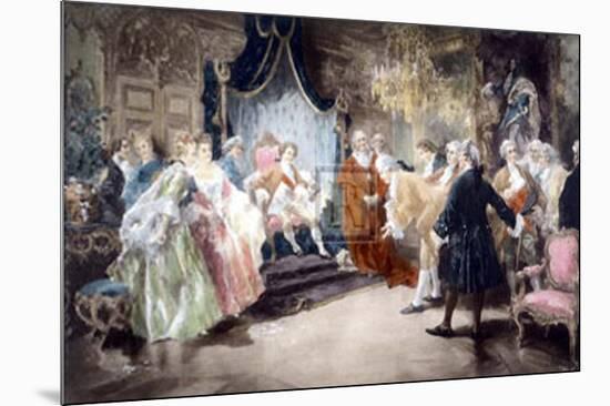 Bolingbroke Taking Leave of Louis XV-V^ De Paredes-Mounted Art Print