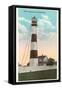 Bolivar Lighthouse, Galveston, Texas-null-Framed Stretched Canvas