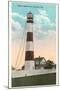 Bolivar Lighthouse, Galveston, Texas-null-Mounted Art Print