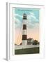 Bolivar Lighthouse, Galveston, Texas-null-Framed Art Print