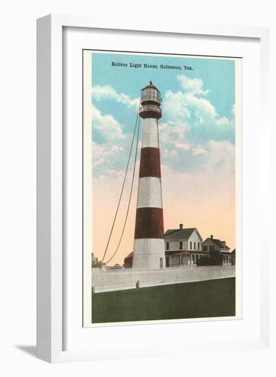 Bolivar Lighthouse, Galveston, Texas-null-Framed Art Print