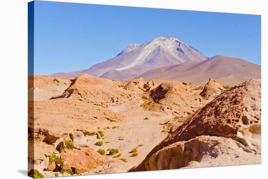 Bolivia, Antiplano - Volcano Ollague-Elzbieta Sekowska-Stretched Canvas