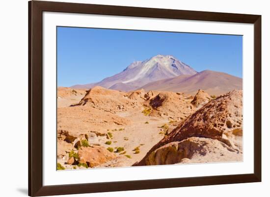 Bolivia, Antiplano - Volcano Ollague-Elzbieta Sekowska-Framed Photographic Print