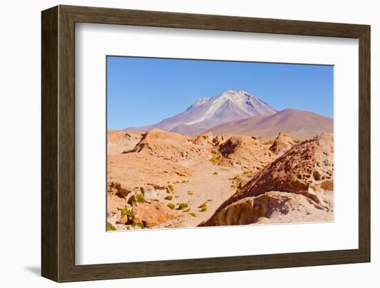 Bolivia, Antiplano - Volcano Ollague-Elzbieta Sekowska-Framed Photographic Print