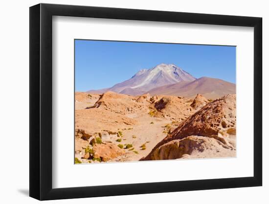 Bolivia, Antiplano - Volcano Ollague-Elzbieta Sekowska-Framed Photographic Print