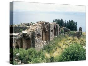 Bolivia, Lake Titicaca, Island of Moon, Temple of Virgins of the Sun-null-Stretched Canvas