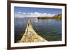 Bolivia, Lake Titicaca, Reed Boat of Uros Floating Reed Islands of Lake Titicaca-Kymri Wilt-Framed Photographic Print