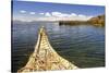 Bolivia, Lake Titicaca, Reed Boat of Uros Floating Reed Islands of Lake Titicaca-Kymri Wilt-Stretched Canvas