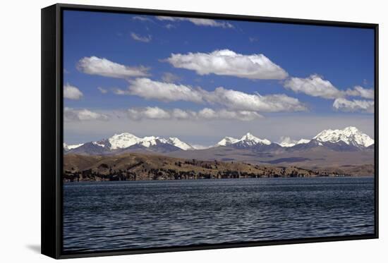 Bolivia, Lake Titicaca, Scenic Mountains-Kymri Wilt-Framed Stretched Canvas