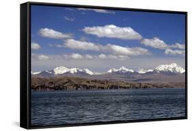 Bolivia, Lake Titicaca, Scenic Mountains-Kymri Wilt-Framed Stretched Canvas