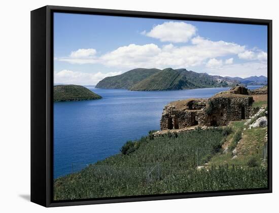 Bolivia, Lake Titicaca, Sun Island-null-Framed Stretched Canvas