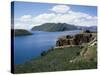 Bolivia, Lake Titicaca, Sun Island-null-Stretched Canvas