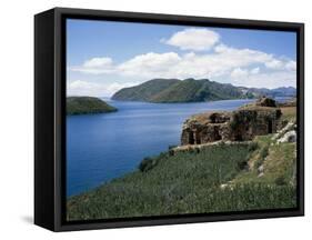 Bolivia, Lake Titicaca, Sun Island-null-Framed Stretched Canvas