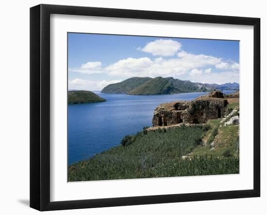 Bolivia, Lake Titicaca, Sun Island-null-Framed Giclee Print