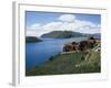 Bolivia, Lake Titicaca, Sun Island-null-Framed Giclee Print