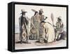 Bolivia, Moxos, Indian Costumes by Emile Lassalle from Alcide Dessalines D'Orbigny Journey, 1833-null-Framed Stretched Canvas