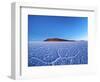 Bolivia, Potosi Department, Daniel Campos Province, Salar de Uyuni, View towards the Incahuasi Isla-Karol Kozlowski-Framed Photographic Print