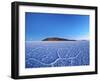 Bolivia, Potosi Department, Daniel Campos Province, Salar de Uyuni, View towards the Incahuasi Isla-Karol Kozlowski-Framed Photographic Print