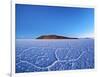 Bolivia, Potosi Department, Daniel Campos Province, Salar de Uyuni, View towards the Incahuasi Isla-Karol Kozlowski-Framed Photographic Print