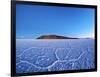 Bolivia, Potosi Department, Daniel Campos Province, Salar de Uyuni, View towards the Incahuasi Isla-Karol Kozlowski-Framed Photographic Print