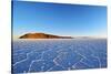 Bolivia, Potosi Department, Daniel Campos Province, Salar de Uyuni, View towards the Incahuasi Isla-Karol Kozlowski-Stretched Canvas