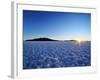 Bolivia, Potosi Department, Daniel Campos Province, Sunset over the Salar de Uyuni, the largest sal-Karol Kozlowski-Framed Photographic Print