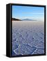 Bolivia, Potosi Department, Daniel Campos Province, View of the Salar de Uyuni, the largest salt fl-Karol Kozlowski-Framed Stretched Canvas