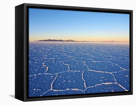 Bolivia, Potosi Department, Daniel Campos Province, View of the Salar de Uyuni, the largest salt fl-Karol Kozlowski-Framed Stretched Canvas