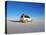 Bolivia, Potosi Department, Daniel Campos Province, White Toyota Landcruiser on the Salar de Uyuni,-Karol Kozlowski-Stretched Canvas