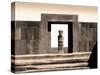 Bolivia, Tiahuanaco Ruins, Ponce Monolith Statue, Temple Gateway, Kalasasya Courtyard-John Coletti-Stretched Canvas