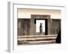 Bolivia, Tiahuanaco Ruins, Ponce Monolith Statue, Temple Gateway, Kalasasya Courtyard-John Coletti-Framed Photographic Print