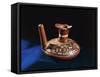 Bolivia, Tiwanaku, Pre-Inca Civilization, Painted Ceramic Vessel with Black Outline-null-Framed Stretched Canvas