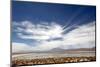 Bolivian Altiplano, Bolivia. Lake and Mountains in Coipasa, Bolivia.-Anthony Asael-Mounted Photographic Print