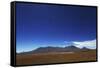 Bolivian desert, Bolivia. Arid landscape going toward lake and mountains.-Anthony Asael-Framed Stretched Canvas