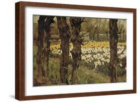 Bollenveldenn (Bulb Field), 1880-1937-Anton L. Koster-Framed Art Print