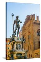 Bologna, Emilia-Romagna, Italy. Fontana di Nettuno, or Neptune Fountain in Piazza del Nettuno. T...-null-Stretched Canvas